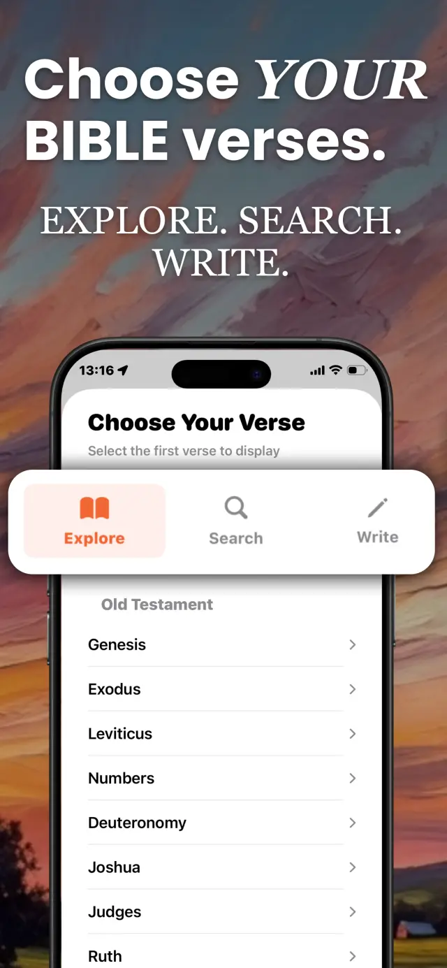 FaithWall Bible verse explorer with Old and New Testament books